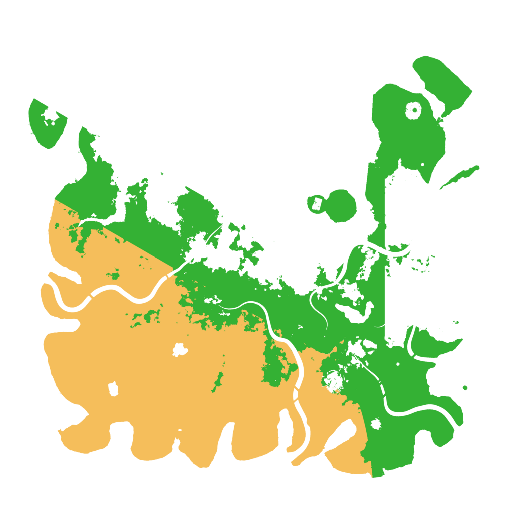Biome Rust Map: Procedural Map, Size: 4500, Seed: 118588