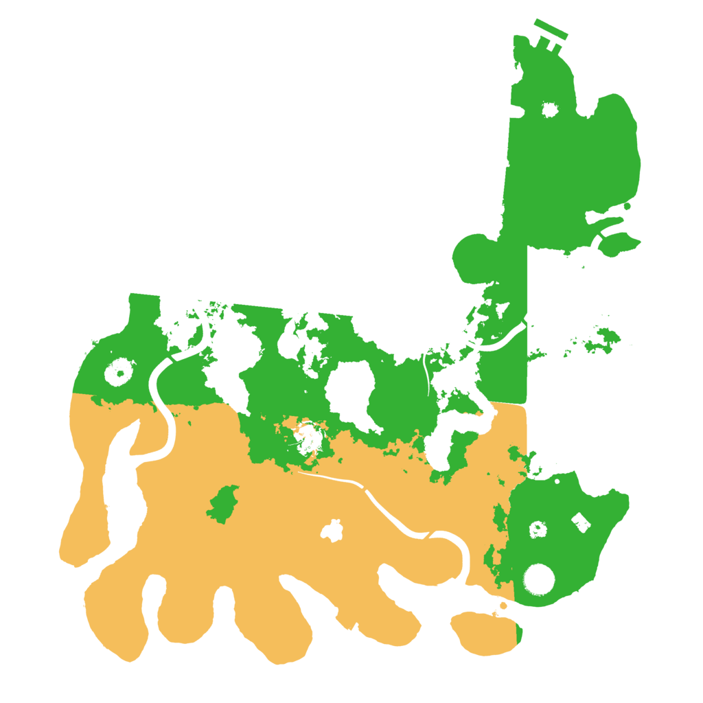 Biome Rust Map: Procedural Map, Size: 4000, Seed: 487560