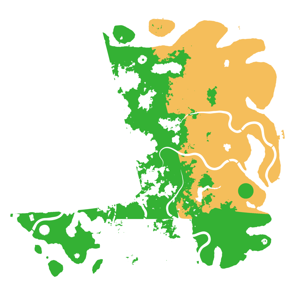 Biome Rust Map: Procedural Map, Size: 5000, Seed: 485379