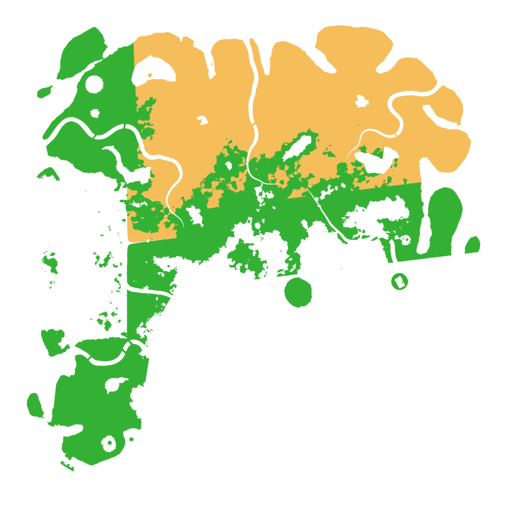 Biome Rust Map: Procedural Map, Size: 5000, Seed: 724945