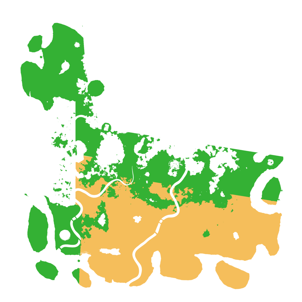 Biome Rust Map: Procedural Map, Size: 5000, Seed: 660134