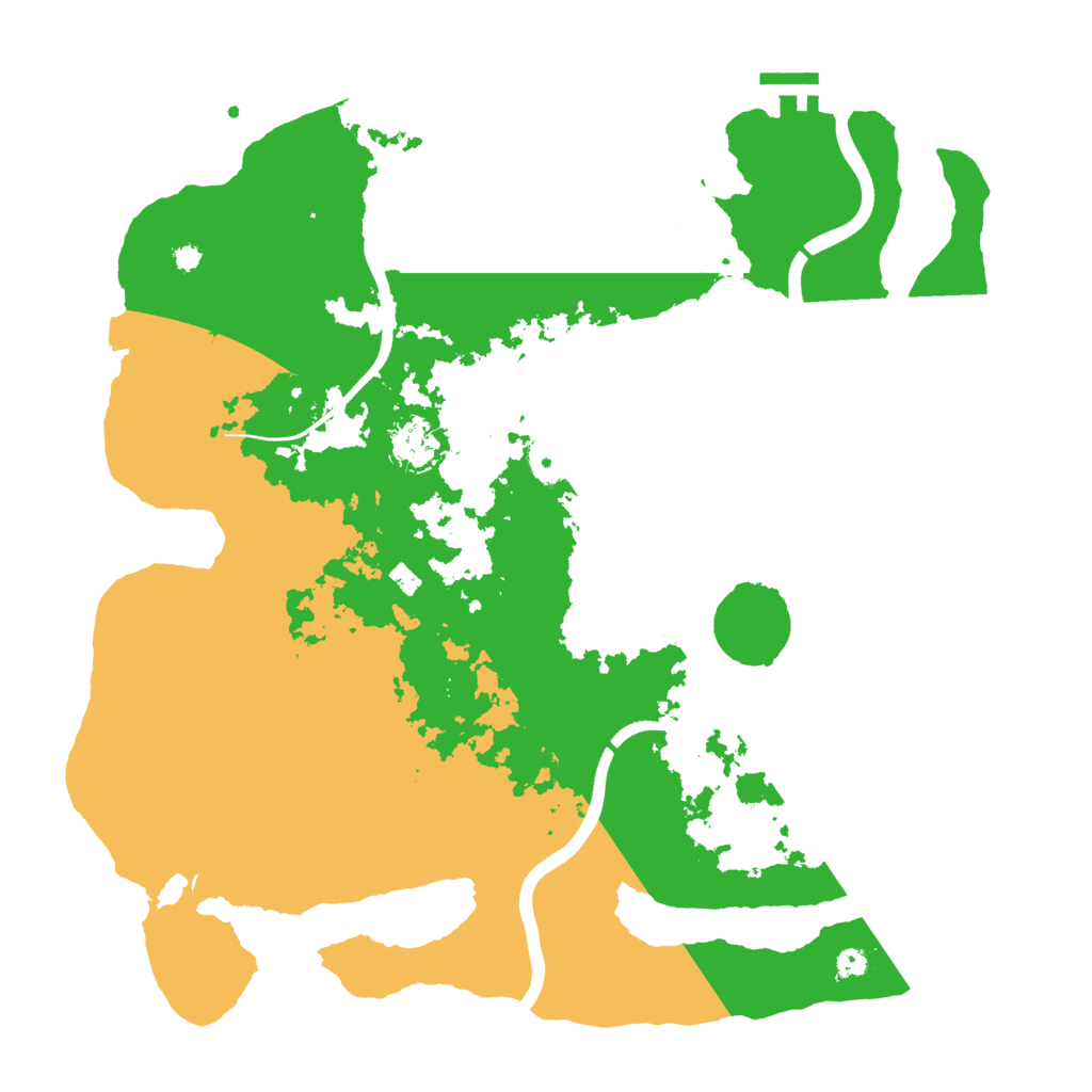 Biome Rust Map: Procedural Map, Size: 3750, Seed: 444711