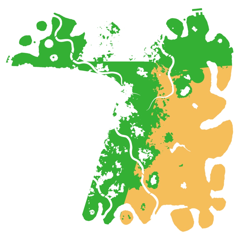 Biome Rust Map: Procedural Map, Size: 5000, Seed: 874291