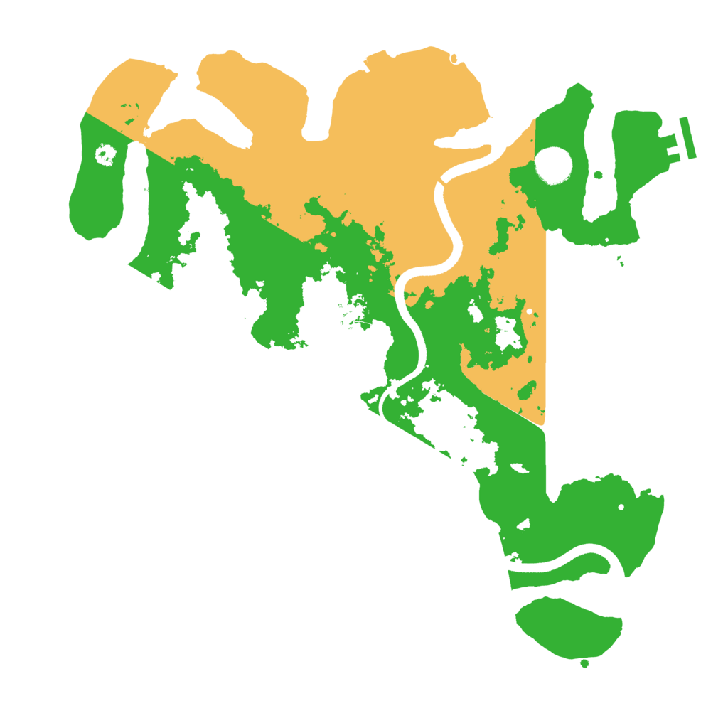 Biome Rust Map: Procedural Map, Size: 3500, Seed: 916094