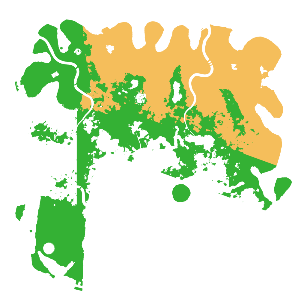 Biome Rust Map: Procedural Map, Size: 4750, Seed: 555796