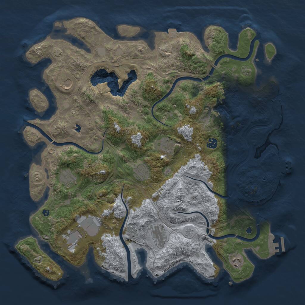 Rust Map: Procedural Map, Size: 4250, Seed: 899777, 15 Monuments