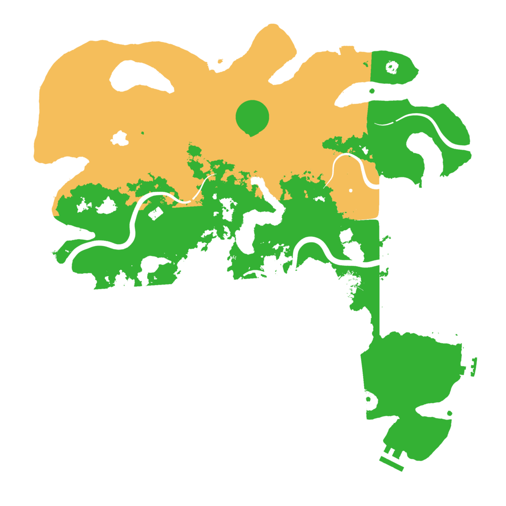 Biome Rust Map: Procedural Map, Size: 4000, Seed: 10070