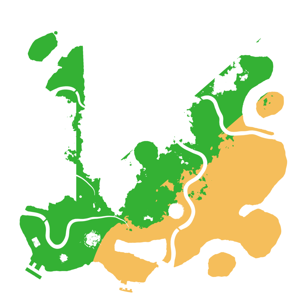 Biome Rust Map: Procedural Map, Size: 3500, Seed: 743876