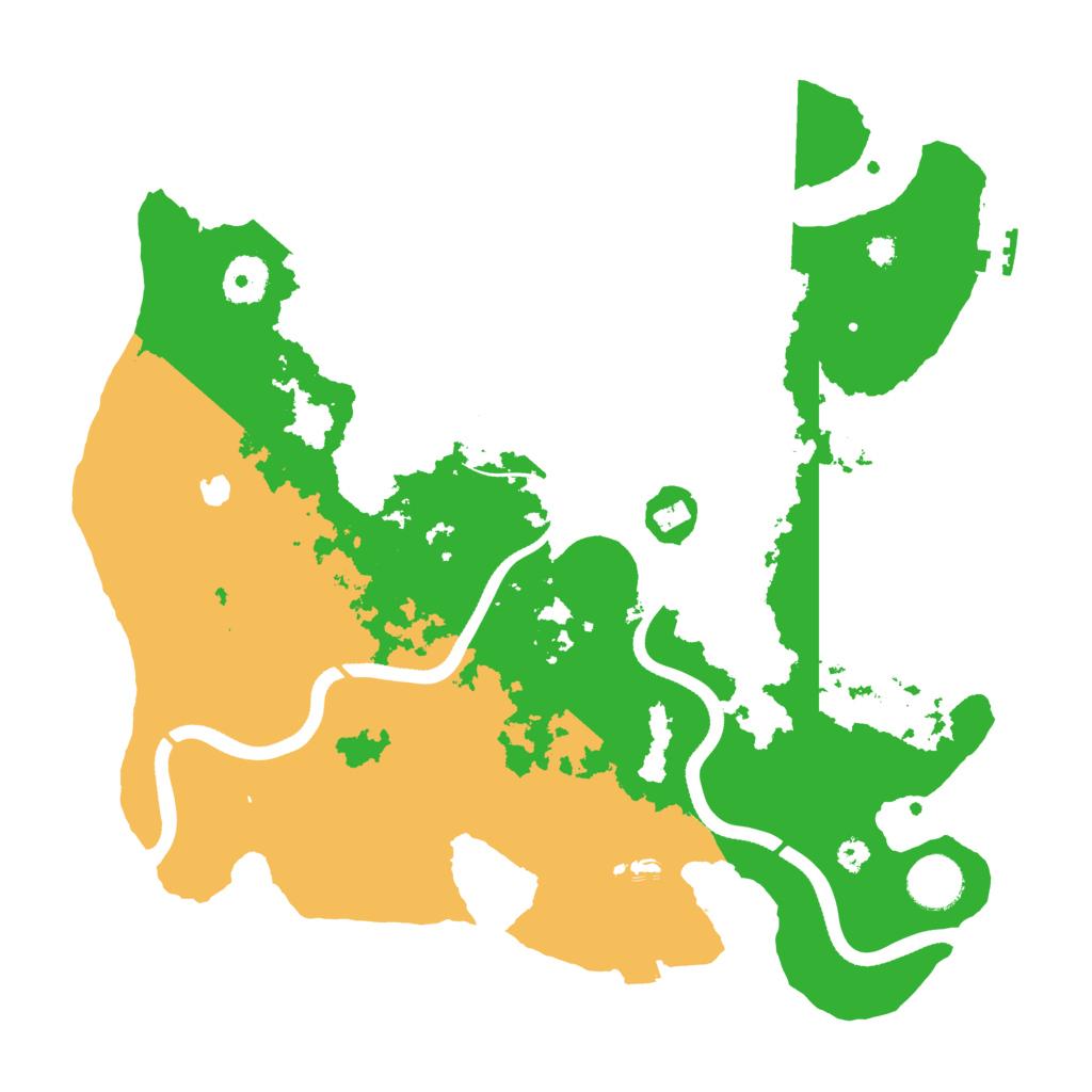 Biome Rust Map: Procedural Map, Size: 3500, Seed: 4242