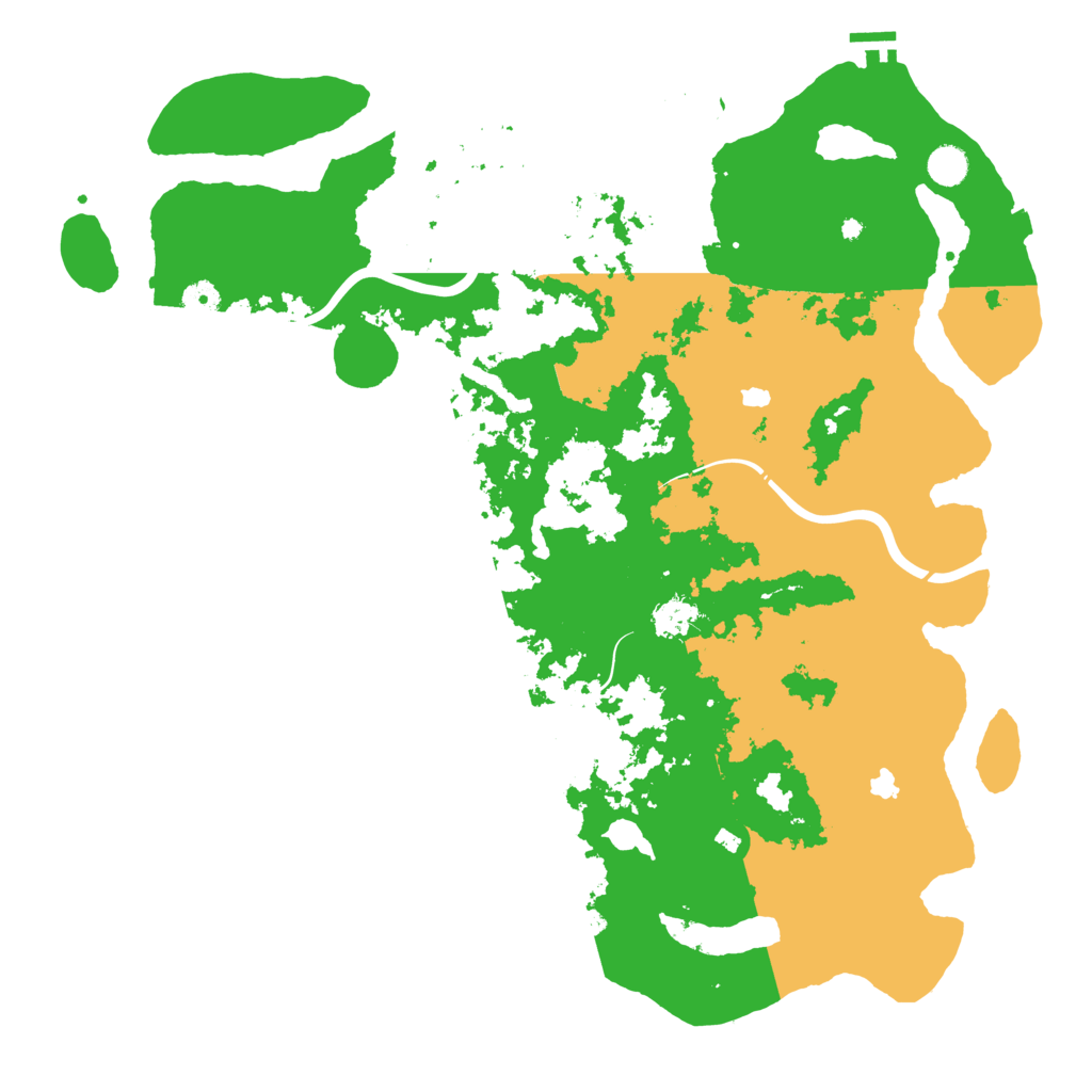 Biome Rust Map: Procedural Map, Size: 4750, Seed: 480833