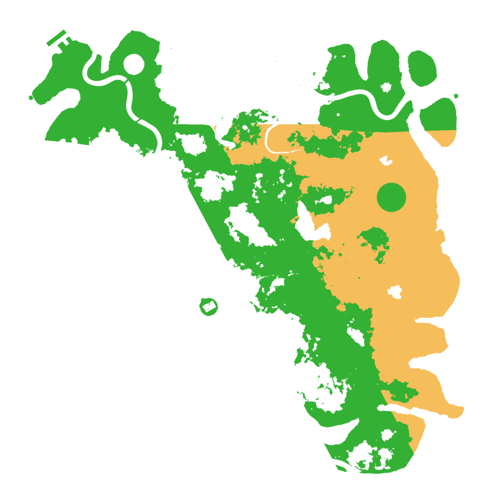 Biome Rust Map: Procedural Map, Size: 4500, Seed: 828219
