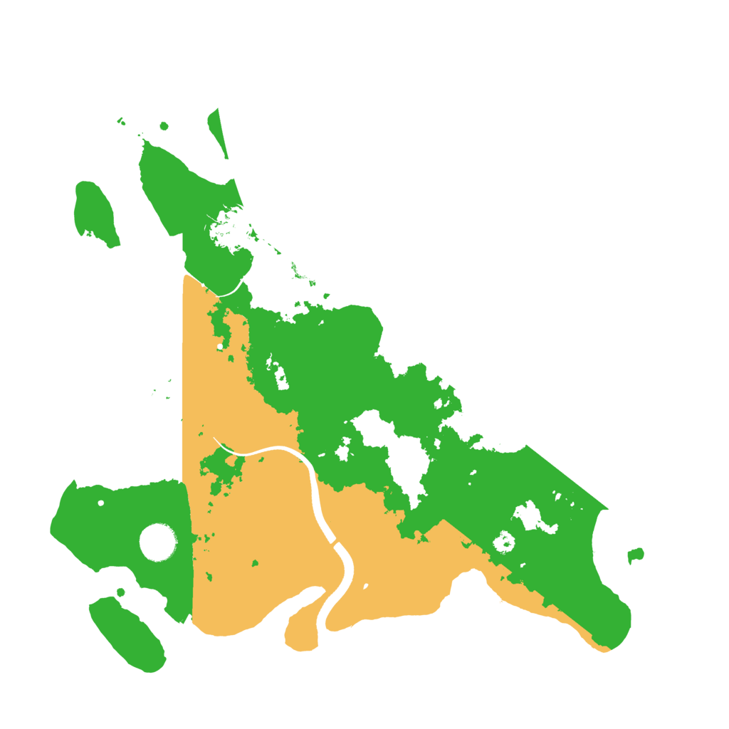 Biome Rust Map: Procedural Map, Size: 3500, Seed: 4323