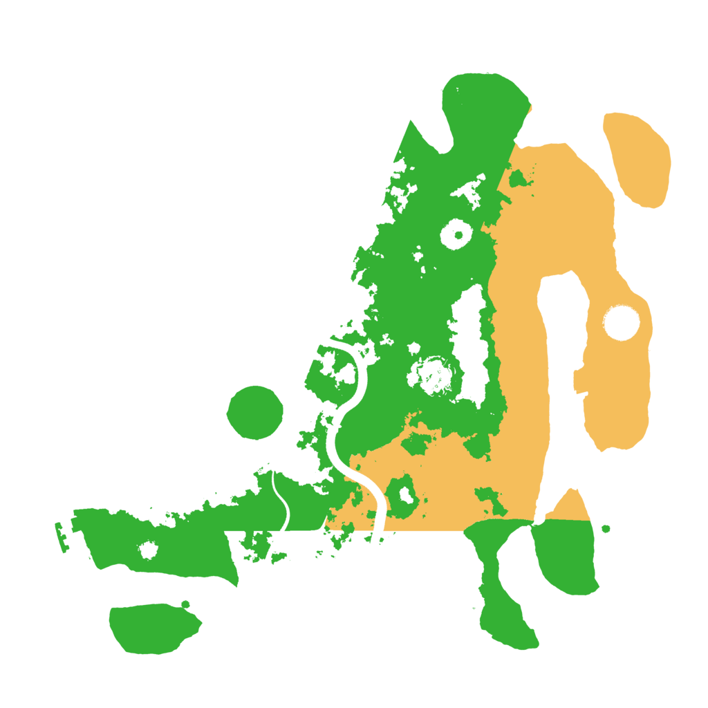 Biome Rust Map: Procedural Map, Size: 3500, Seed: 384659
