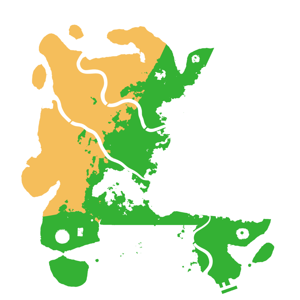 Biome Rust Map: Procedural Map, Size: 3750, Seed: 488274