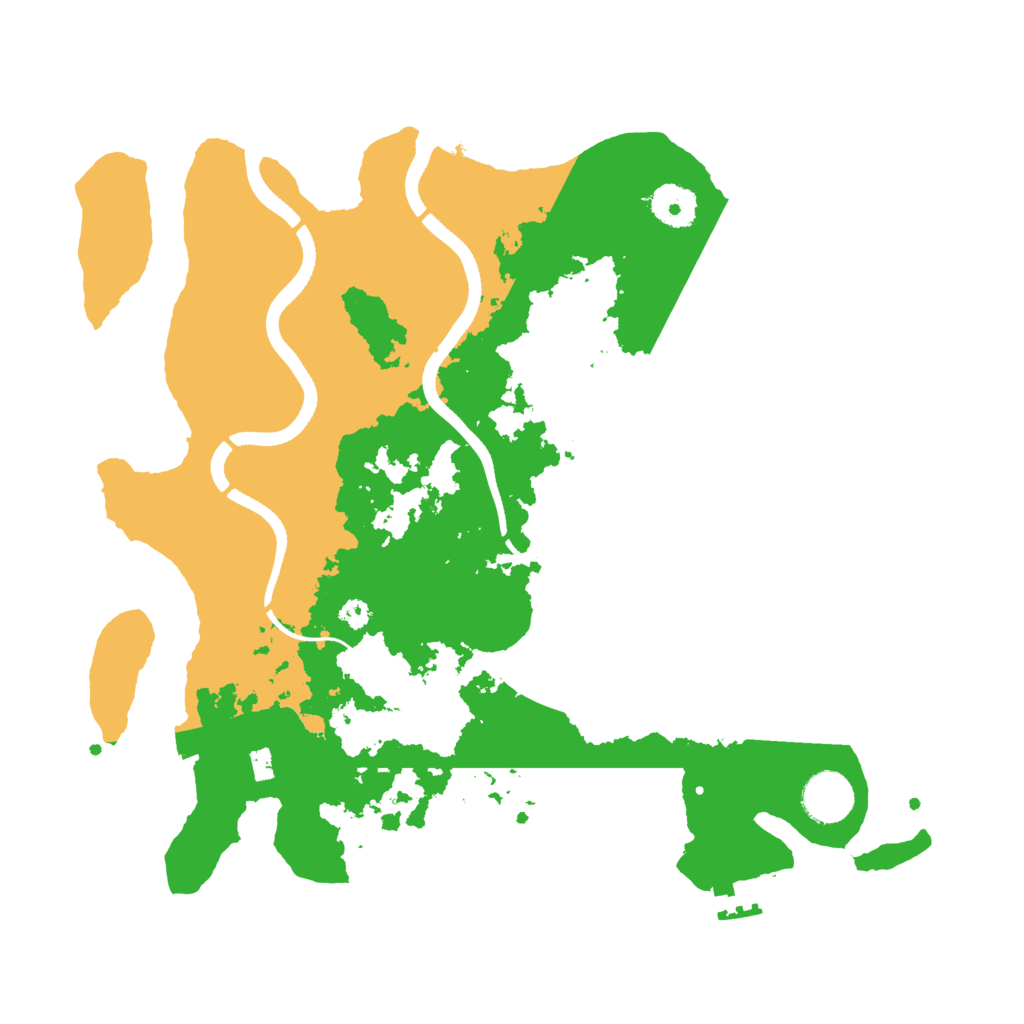 Biome Rust Map: Procedural Map, Size: 3500, Seed: 98547