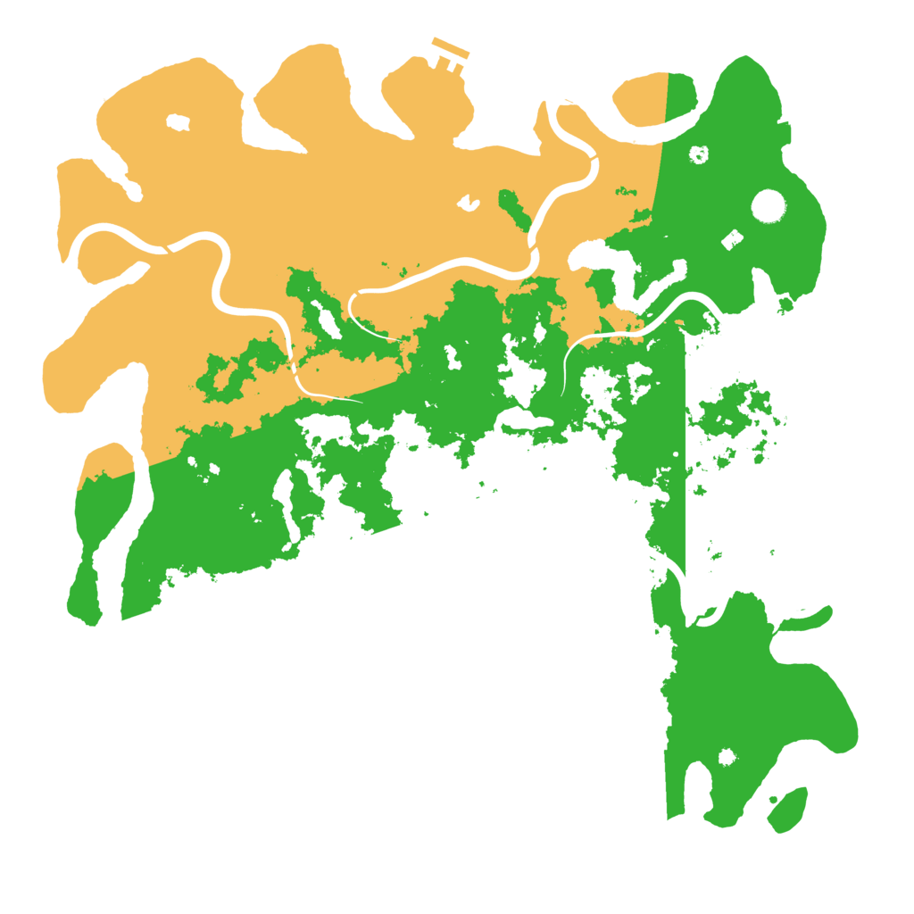 Biome Rust Map: Procedural Map, Size: 4750, Seed: 881342