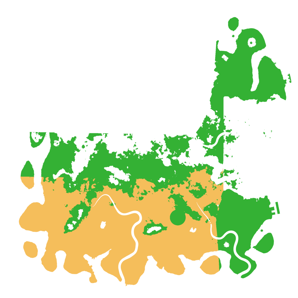 Biome Rust Map: Procedural Map, Size: 5000, Seed: 410495