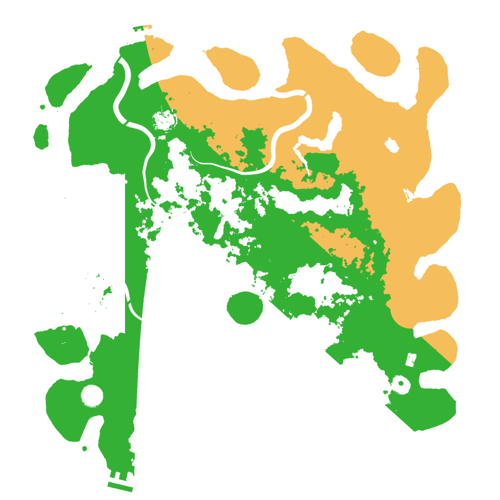 Biome Rust Map: Procedural Map, Size: 4000, Seed: 137553