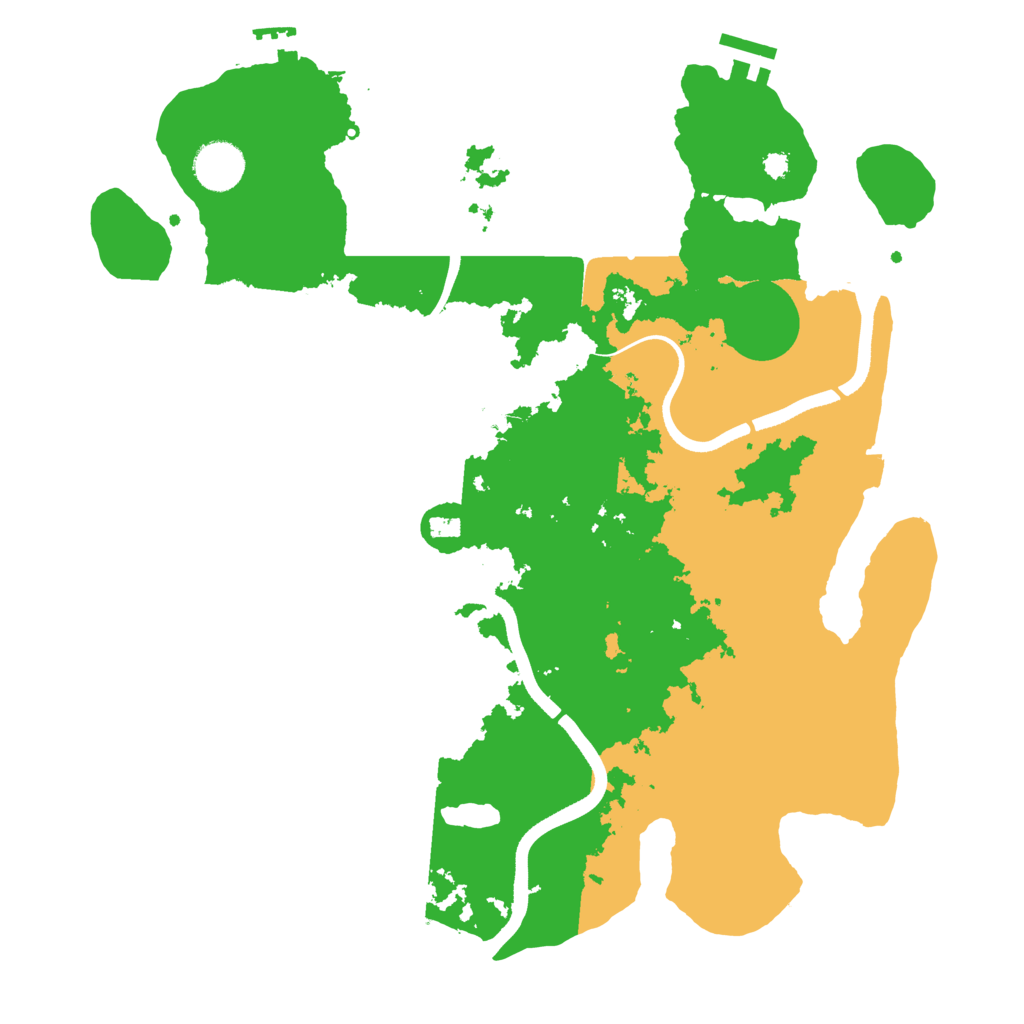 Biome Rust Map: Procedural Map, Size: 3600, Seed: 654712630