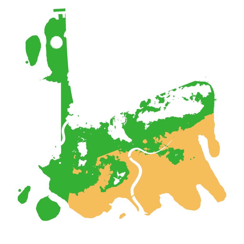 Biome Rust Map: Procedural Map, Size: 3500, Seed: 385641