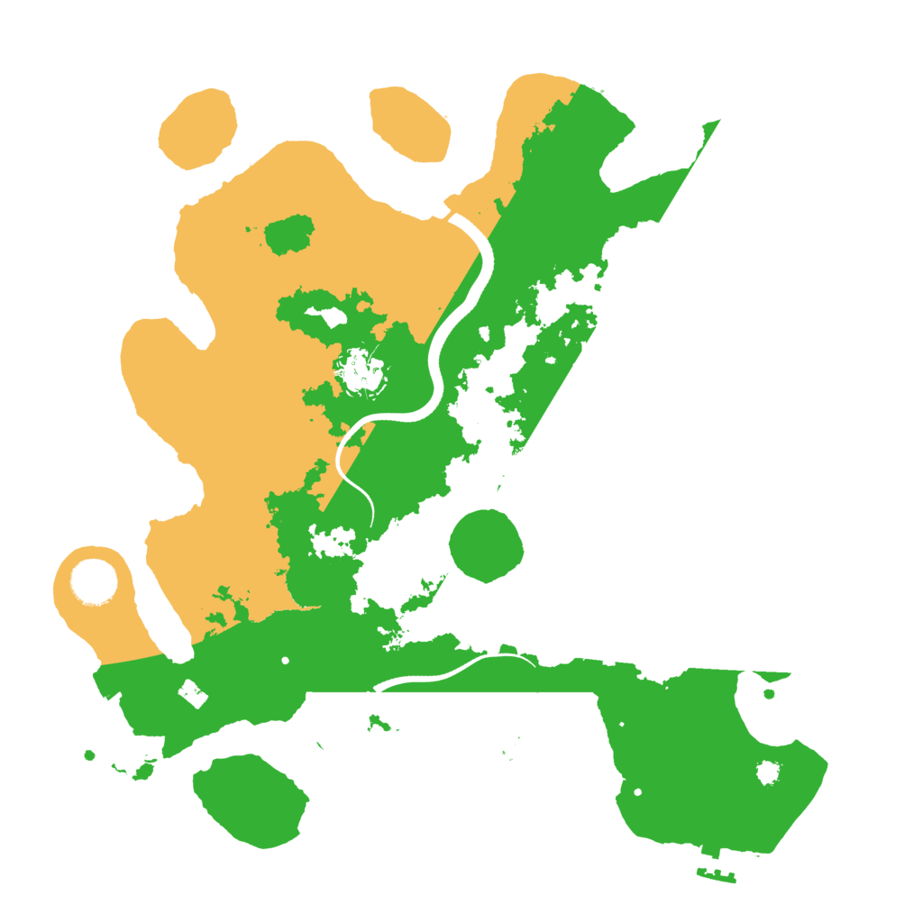 Biome Rust Map: Procedural Map, Size: 3500, Seed: 735738