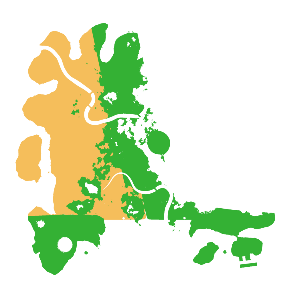 Biome Rust Map: Procedural Map, Size: 3500, Seed: 382593055