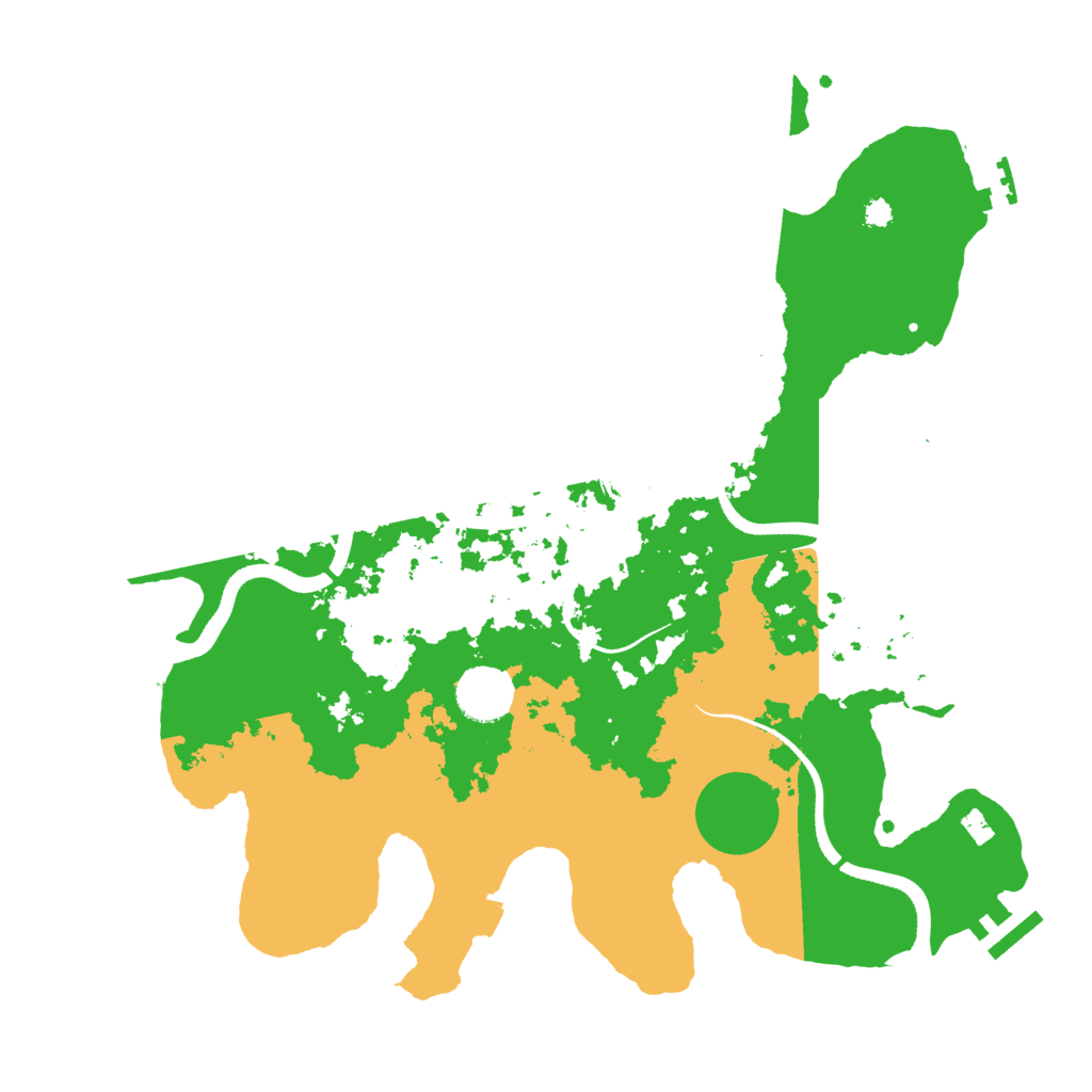 Biome Rust Map: Procedural Map, Size: 3500, Seed: 496737670