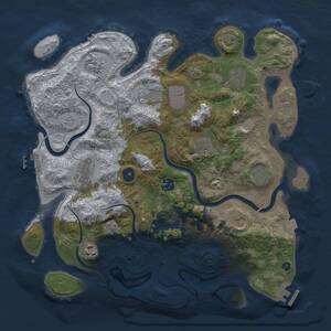 Thumbnail Rust Map: Procedural Map, Size: 3750, Seed: 446373, 16 Monuments