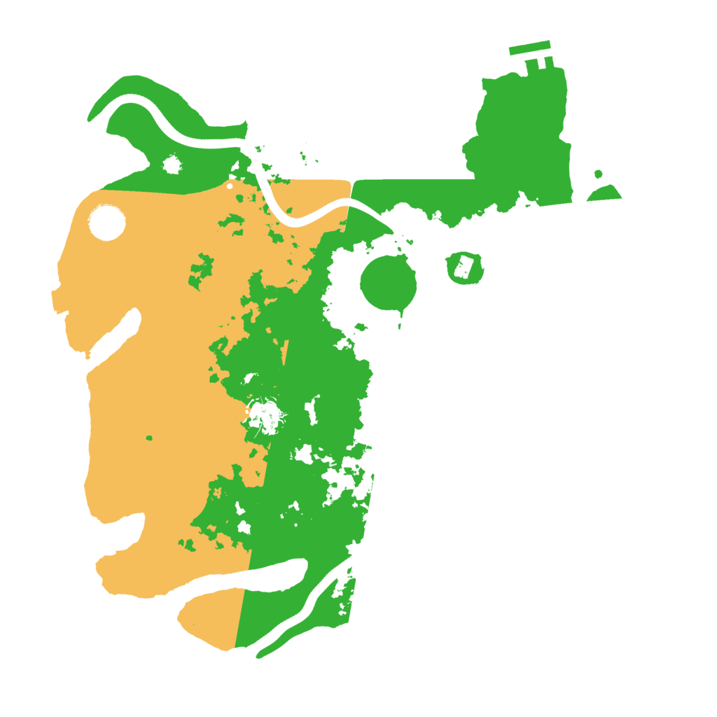Biome Rust Map: Procedural Map, Size: 3500, Seed: 50579