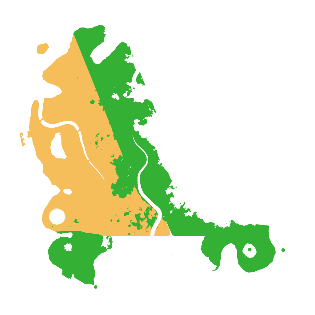 Biome Rust Map: Procedural Map, Size: 3500, Seed: 290882
