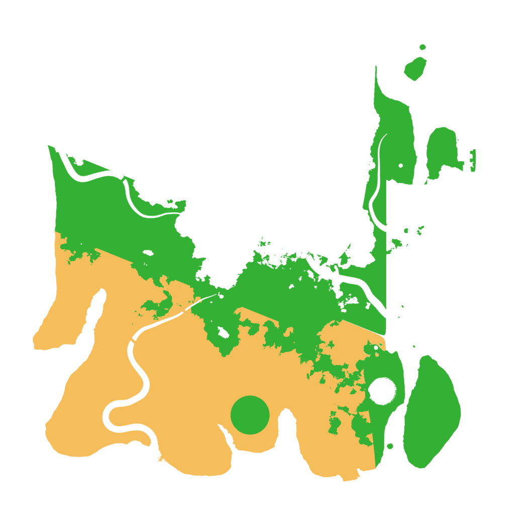 Biome Rust Map: Procedural Map, Size: 3500, Seed: 10047823