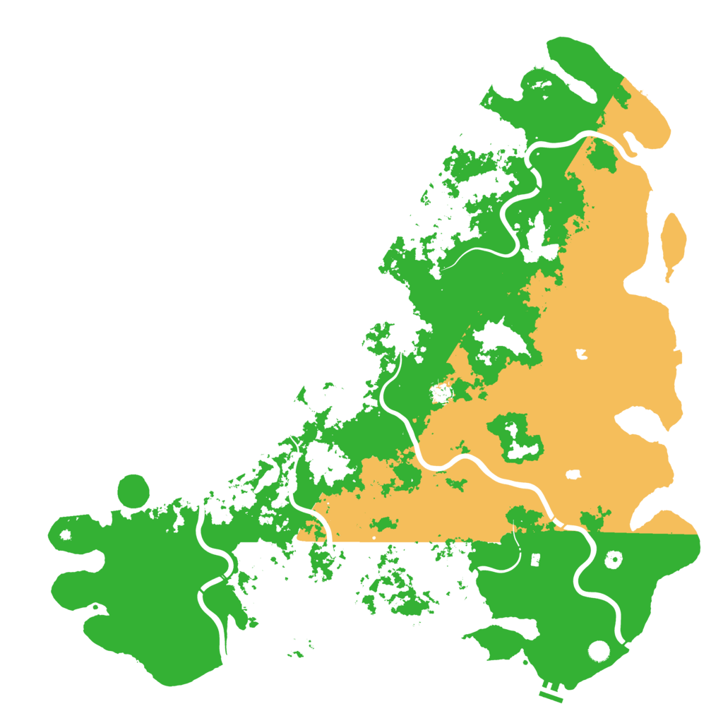 Biome Rust Map: Procedural Map, Size: 6000, Seed: 1086992916