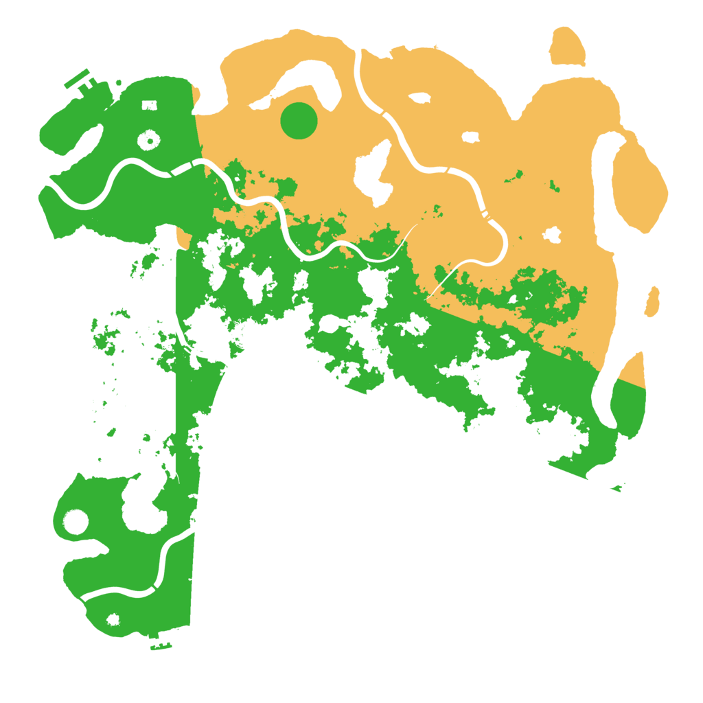 Biome Rust Map: Procedural Map, Size: 5000, Seed: 578038