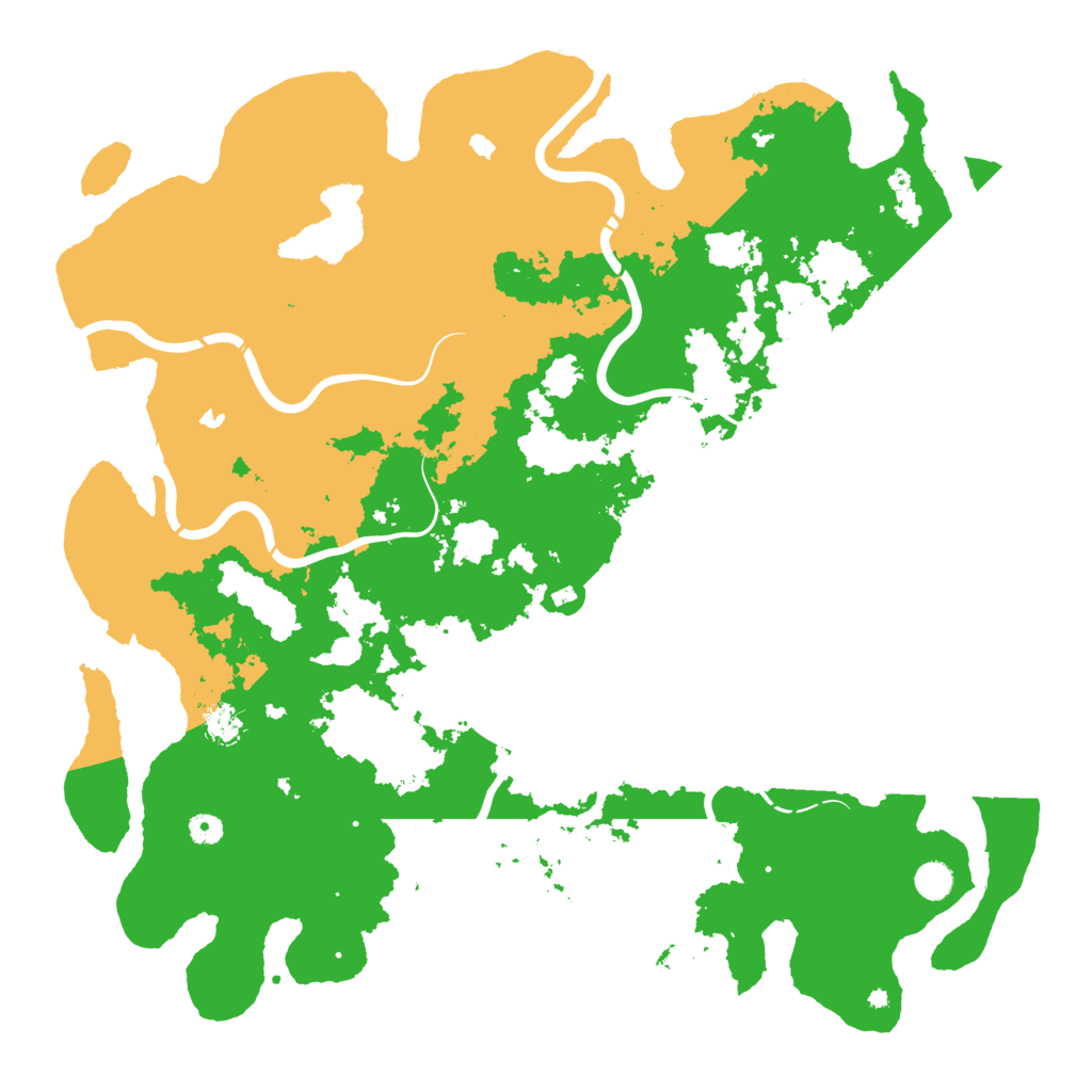 Biome Rust Map: Procedural Map, Size: 5000, Seed: 411166
