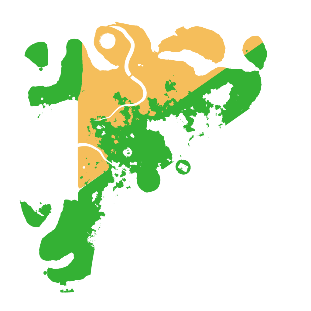 Biome Rust Map: Procedural Map, Size: 3500, Seed: 602829