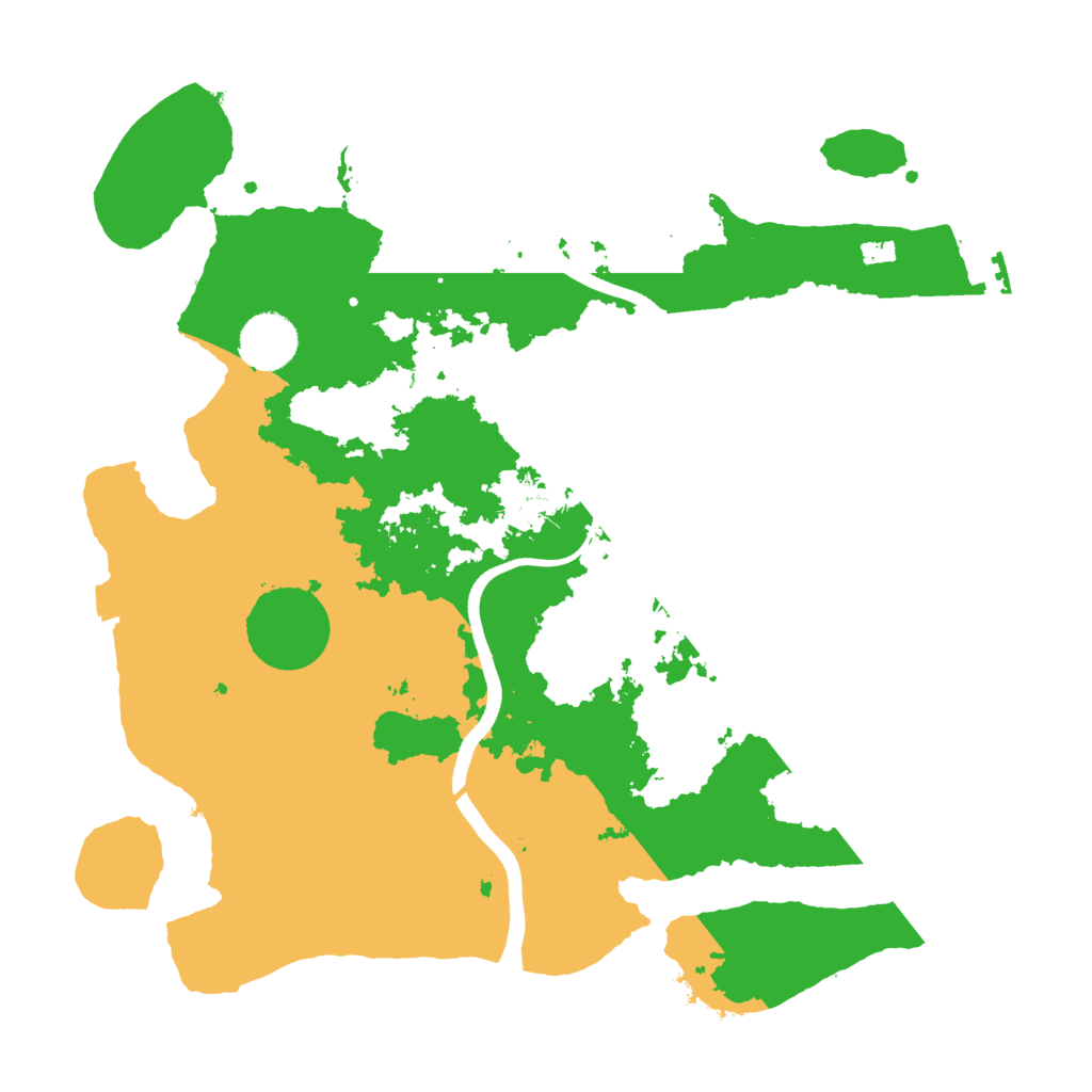 Biome Rust Map: Procedural Map, Size: 3500, Seed: 271923