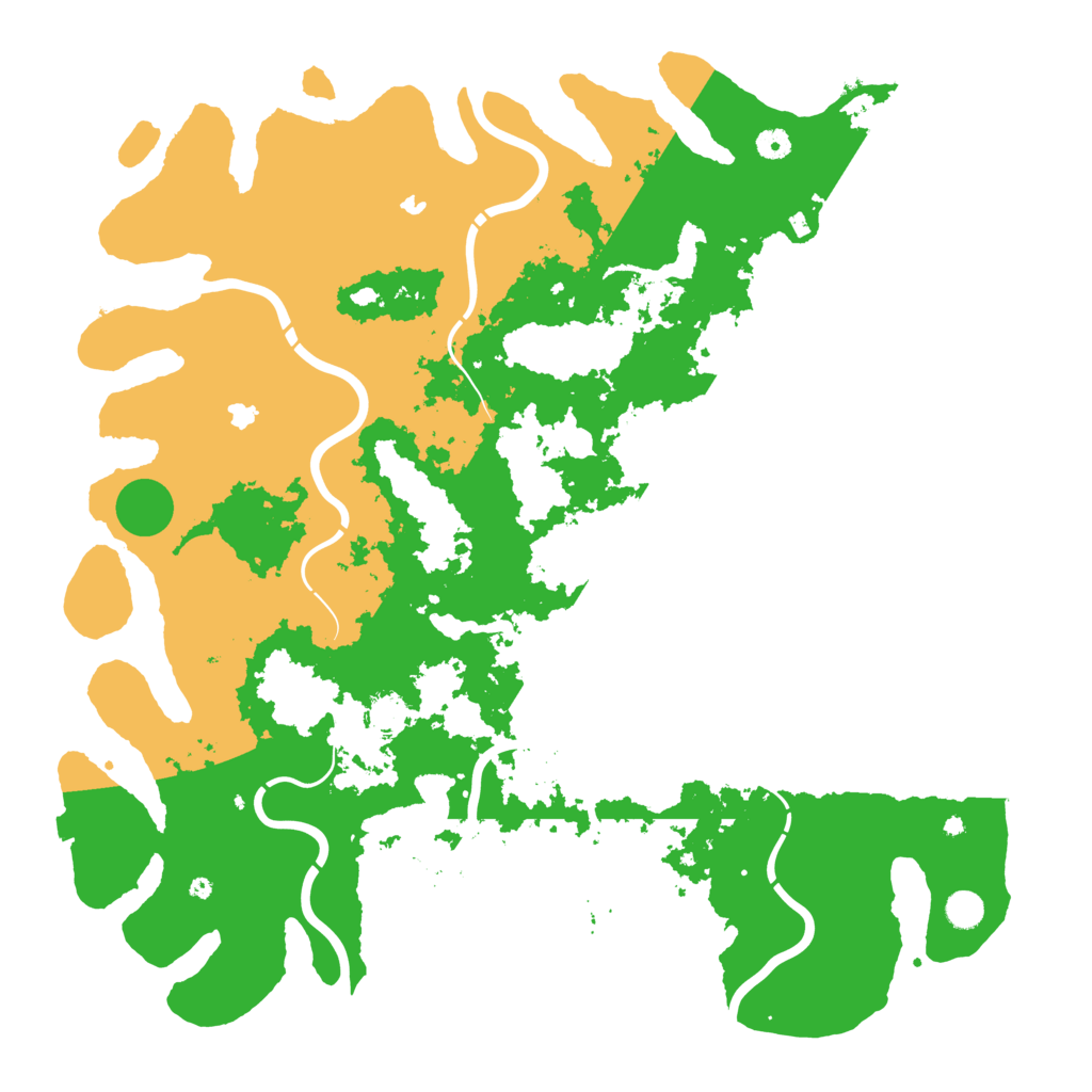 Biome Rust Map: Procedural Map, Size: 5000, Seed: 388294