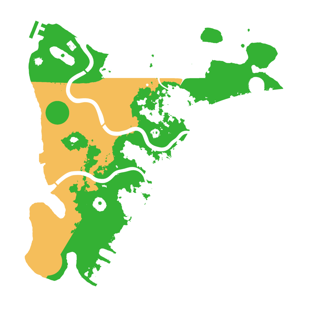 Biome Rust Map: Procedural Map, Size: 3500, Seed: 156062