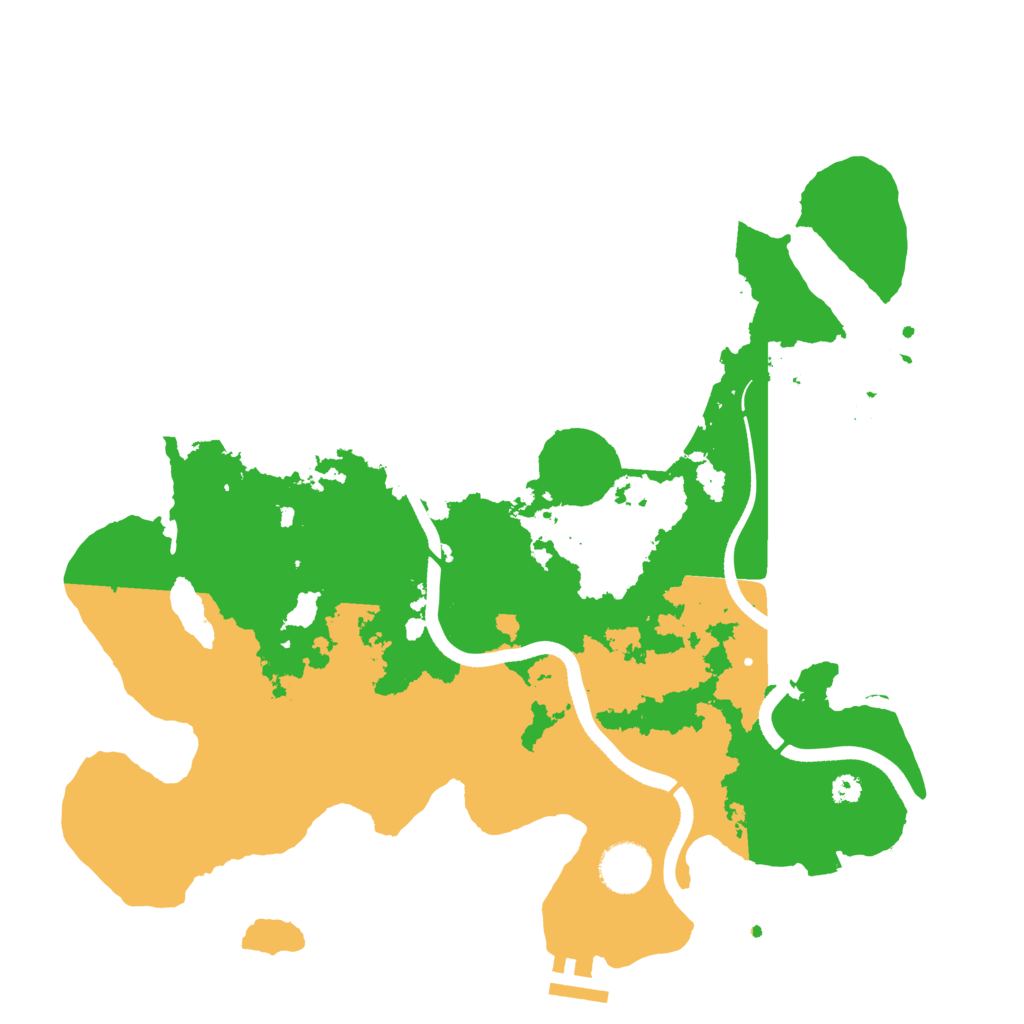 Biome Rust Map: Procedural Map, Size: 3500, Seed: 1666839947