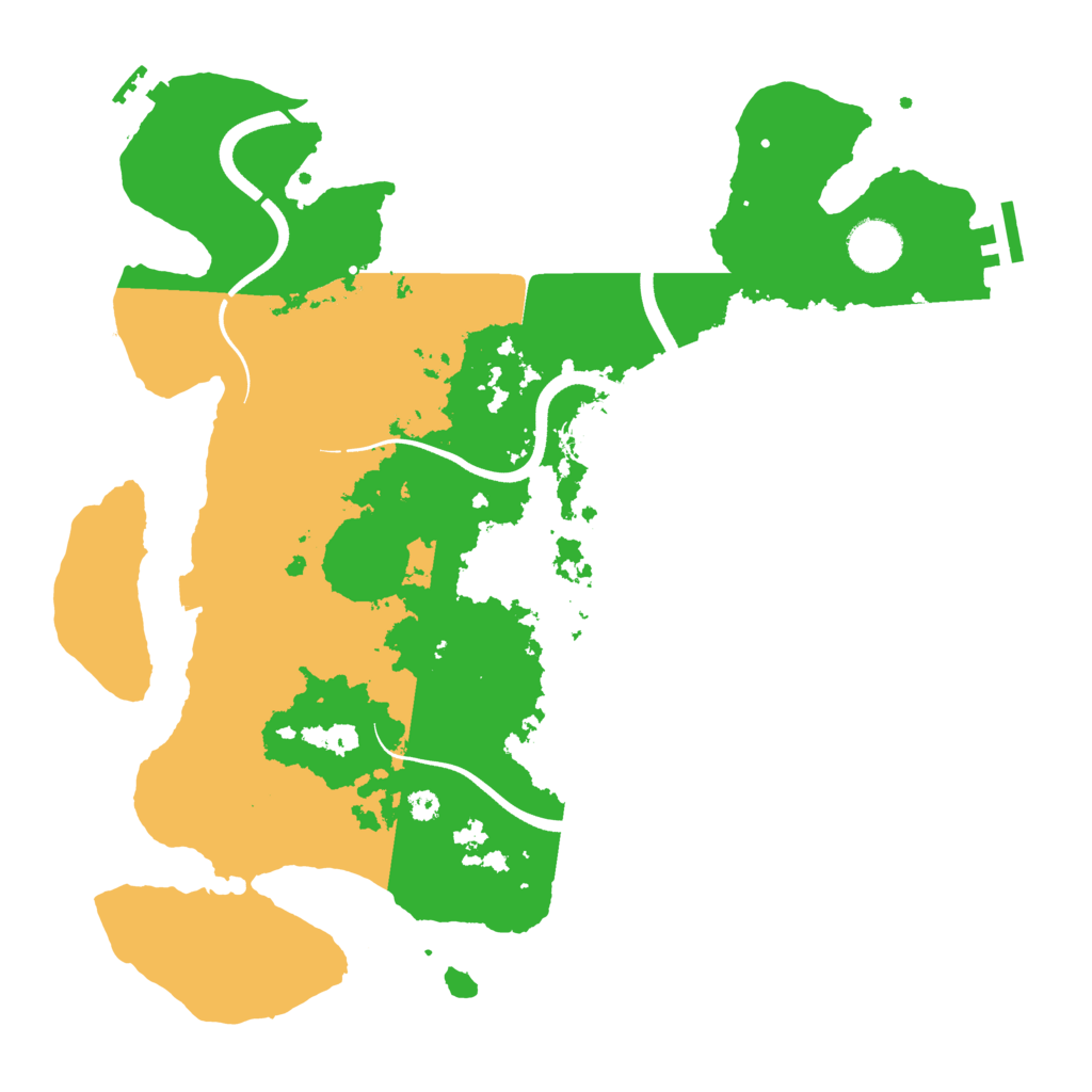 Biome Rust Map: Procedural Map, Size: 3600, Seed: 1944962444