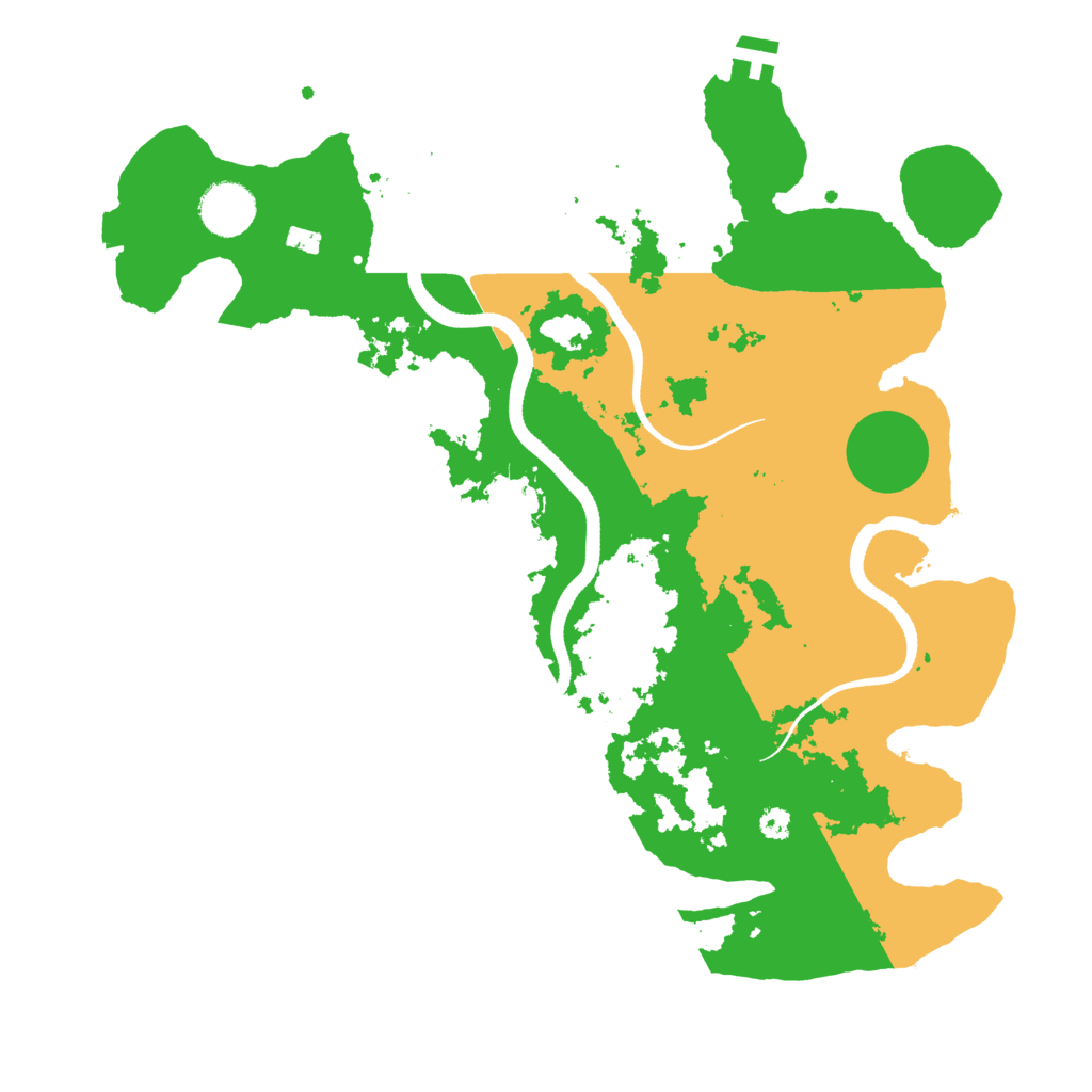 Biome Rust Map: Procedural Map, Size: 3500, Seed: 58624517