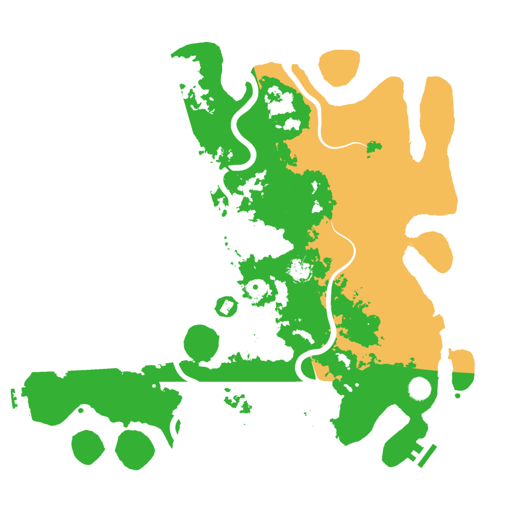 Biome Rust Map: Procedural Map, Size: 3900, Seed: 21414