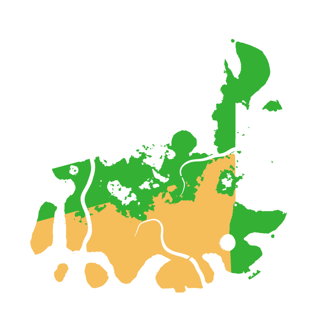 Biome Rust Map: Procedural Map, Size: 3500, Seed: 155193