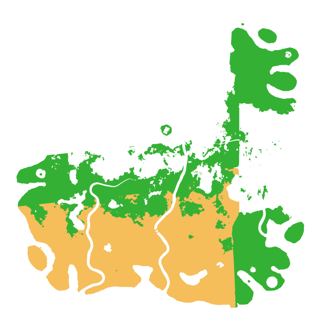 Biome Rust Map: Procedural Map, Size: 5000, Seed: 672066