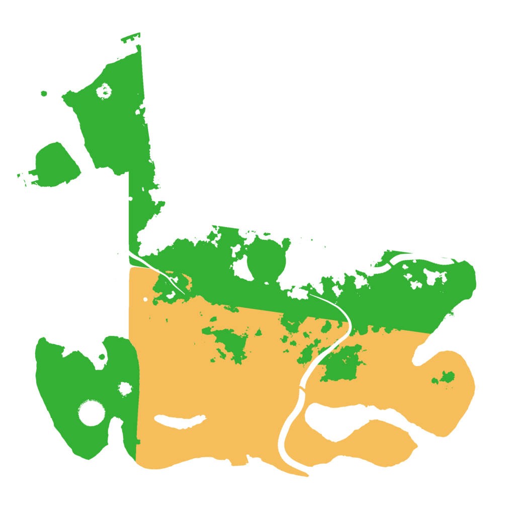 Biome Rust Map: Procedural Map, Size: 3500, Seed: 117110