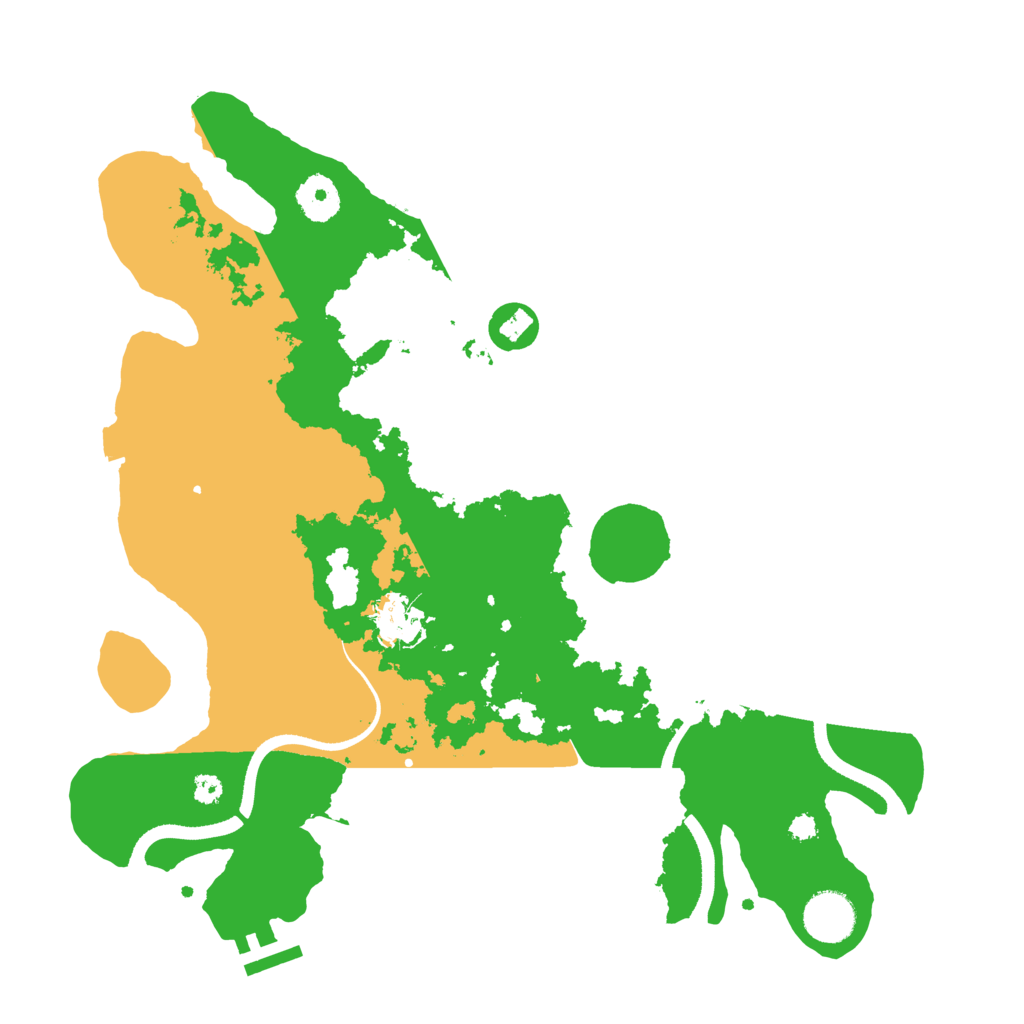 Biome Rust Map: Procedural Map, Size: 3500, Seed: 14570