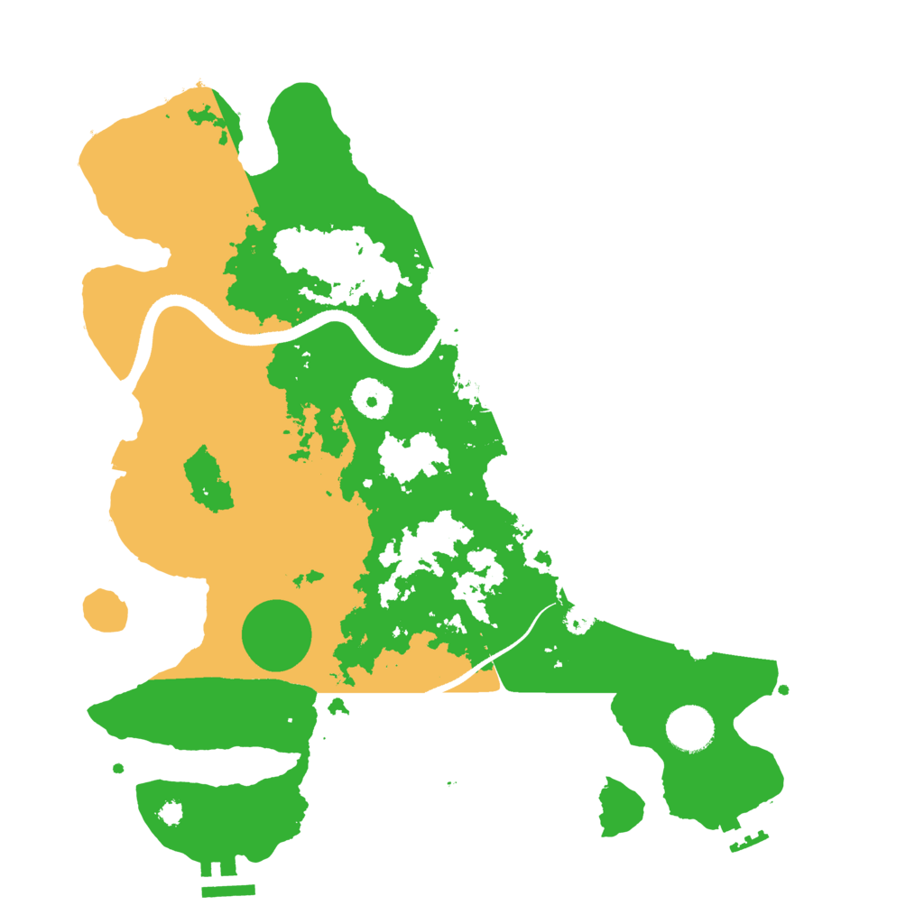 Biome Rust Map: Procedural Map, Size: 3500, Seed: 125117126