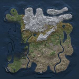 Thumbnail Rust Map: Procedural Map, Size: 3750, Seed: 1172592470, 14 Monuments