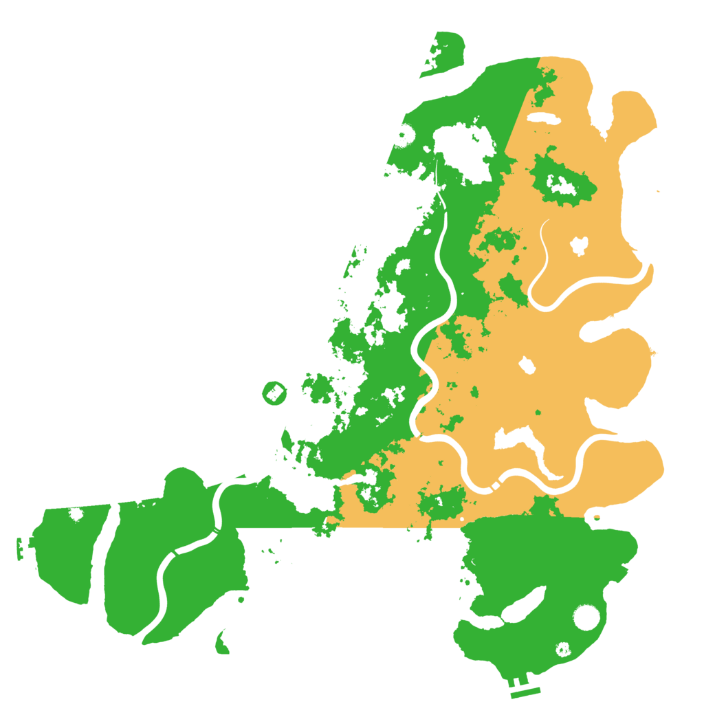 Biome Rust Map: Procedural Map, Size: 4750, Seed: 188719
