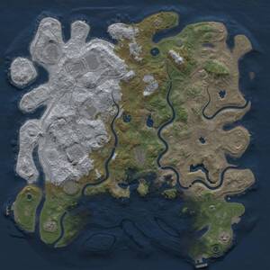 Thumbnail Rust Map: Procedural Map, Size: 4750, Seed: 188719, 17 Monuments